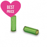 Rocailles Perlen Glas Spezial Röhrchen Classic green