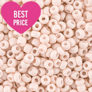 Rocailles Perlen Glas 8/0 (3mm) Peach beige