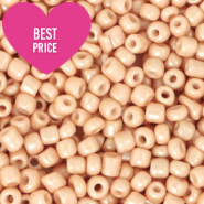 Rocailles Perlen Glas 8/0 (3mm) Nude peach