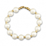 Statement-Anh&auml;nger Pearl Chain White-gold