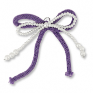 Statement-Anh&auml;nger Double Bow White-purple