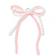 Statement-Anh&auml;nger Double Bow White-pink