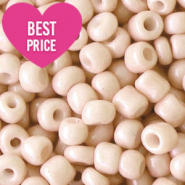 Rocailles Perlen Glas 12/0 (2mm) Latte beige