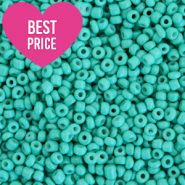 Rocailles Perlen Glas 12/0 (2mm) Viridian green