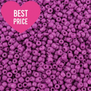 Rocailles Perlen Glas 12/0 (2mm) Summer plum purple
