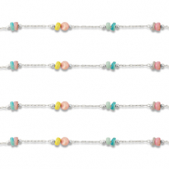 Zubehör aus Stainless Steel - Rostfreiem Stahl Gliederkette Disc Silver-multicolour