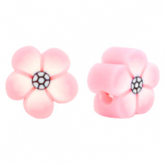 Perlen Polymer Blume pink