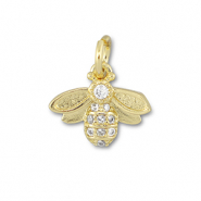 TQ Metall Brass Anh&auml;nger Bee Gold