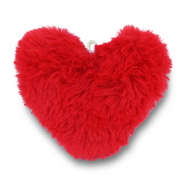 Statement-Anh&auml;nger Pompon Heart Red