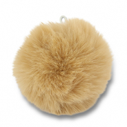 Statement-Anh&auml;nger Pompon light brown