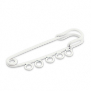 Farbiges Zubeh&ouml;r Ornamental Pin mit 5 &Ouml;sen White