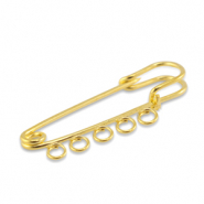 Zubeh&ouml;r Metall Ornamental Pin mit 5 &Ouml;sen Gold