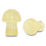 Anh&auml;nger Naturstein Calcit Mushroom Yellow