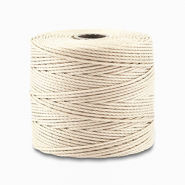 Nylon S-Lon Kordel 0.5mm Vanilla cream white