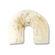 Anh&auml;nger Polymer Arch Off white-beige-gold