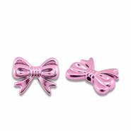 Perlen Metall Look Bow Pink metallic