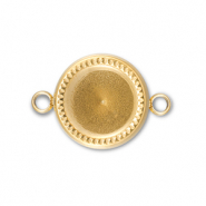 BY31&reg; Zwischenst&uuml;ck aus Stainless Steel - Rostfreiem mit Fassung f&uuml;r SS39 Chaton Gold