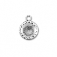 BY31&reg; Anh&auml;nger aus Stainless Steel - Rostfreiem mit Fassung f&uuml;r  SS29 Chaton Silver