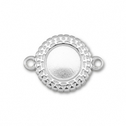 BY31&reg; Zwischenst&uuml;ck aus Stainless Steel - Rostfreiem mit Fassung f&uuml;r SS34 Flat Back Silver