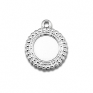 BY31&reg; Anh&auml;nger aus Stainless Steel - Rostfreiem mit Fassung f&uuml;r SS30 Flat Back Silver