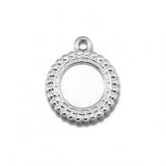 BY31&reg; Anh&auml;nger aus Stainless Steel - Rostfreiem mit Fassung f&uuml;r SS20 Flat Back Silver