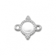 BY31&reg; Zwischenst&uuml;ck aus Stainless Steel - Rostfreiem mit Fassung f&uuml;r SS16 Flat Back Silver