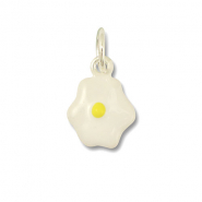 Anh&auml;nger Metall Egg White-yellow-silver