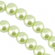 Glaswachs Perlen 8mm Pastel green