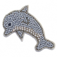 Broschen Dolphin Grey-silver