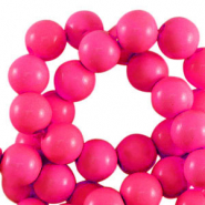 8 mm Perlen aus Acryl shiny Fuchsia pink