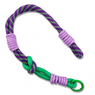 Trendy Segeltau-Handykette Purple-green-lilac
