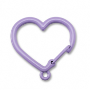 Farbiges Zubeh&ouml;r F&uuml;r Schl&uuml;ssel Anh&auml;nger Heart with Loop Purple