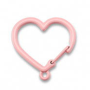 Farbiges Zubeh&ouml;r F&uuml;r Schl&uuml;ssel Anh&auml;nger Heart with Loop Light pink