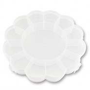 Schmuck Display Aufbewahrungsboxen 13 F&auml;cher Flower Transparent