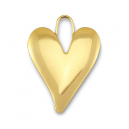 Anh&auml;nger aus Stainless Steel - Rostfreiem Stahl Heart Gold