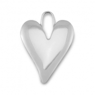 Anh&auml;nger aus Stainless Steel - Rostfreiem Stahl Heart Silver