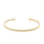 Stainless Steel - Rostfrei Stahl Armb&auml;nder Bangle Gold