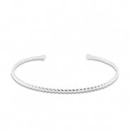 Stainless Steel - Rostfrei Stahl Armb&auml;nder Bangle Silver