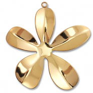 Anh&auml;nger aus Stainless Steel - Rostfreiem Stahl Flower Gold