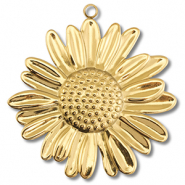 Anh&auml;nger aus Stainless Steel - Rostfreiem Stahl Flower Gold