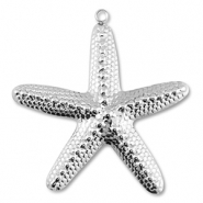Anh&auml;nger aus Stainless Steel - Rostfreiem Stahl Starfish Silver