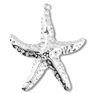 Anh&auml;nger aus Stainless Steel - Rostfreiem Stahl Starfish Silver