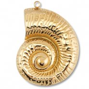 Anh&auml;nger aus Stainless Steel - Rostfreiem Stahl Shell Gold