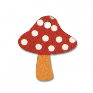 Anh&auml;nger Holz Mushroom Red-white-orange