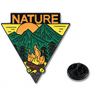 Anstecker "Nature" Green-yellow-black