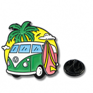 Anstecker Vacation Green-pink-yellow