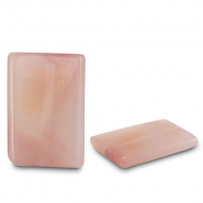 Perlen Naturstein Achat Rectangle Transparent peach pink