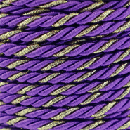 Musthave Kordel Twisted 3mm Purple-gold