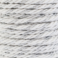 Musthave Kordel Twisted 3mm White-silver