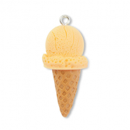 Anh&auml;nger aus Resin Ice Lolly Yellow-light brown